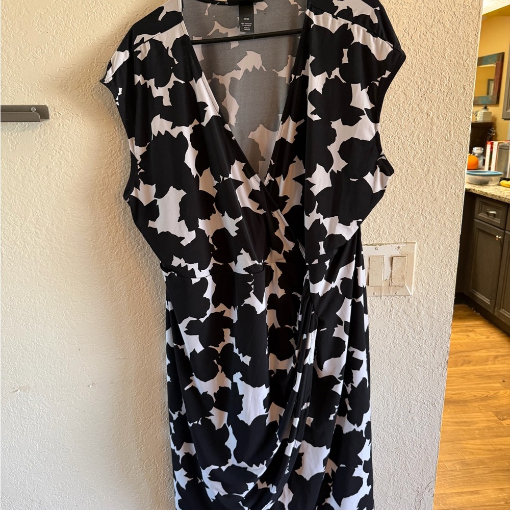 Lane Bryant Black and White Dress